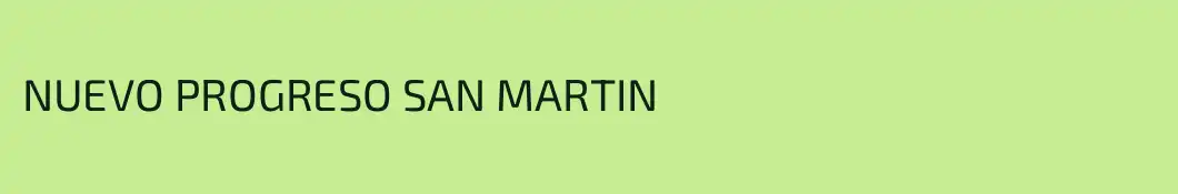 NUEVO PROGRESO SAN MARTIN